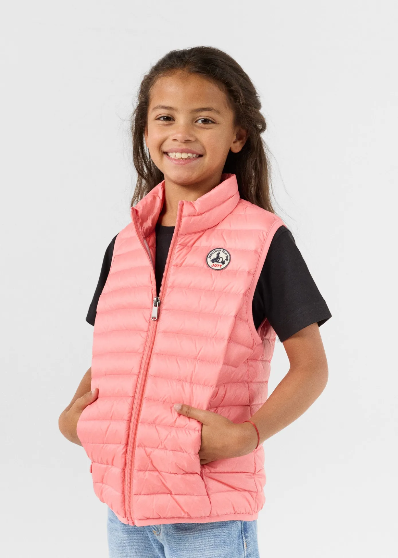 Doudoune sans manches enfant Vibrant pink Zoe