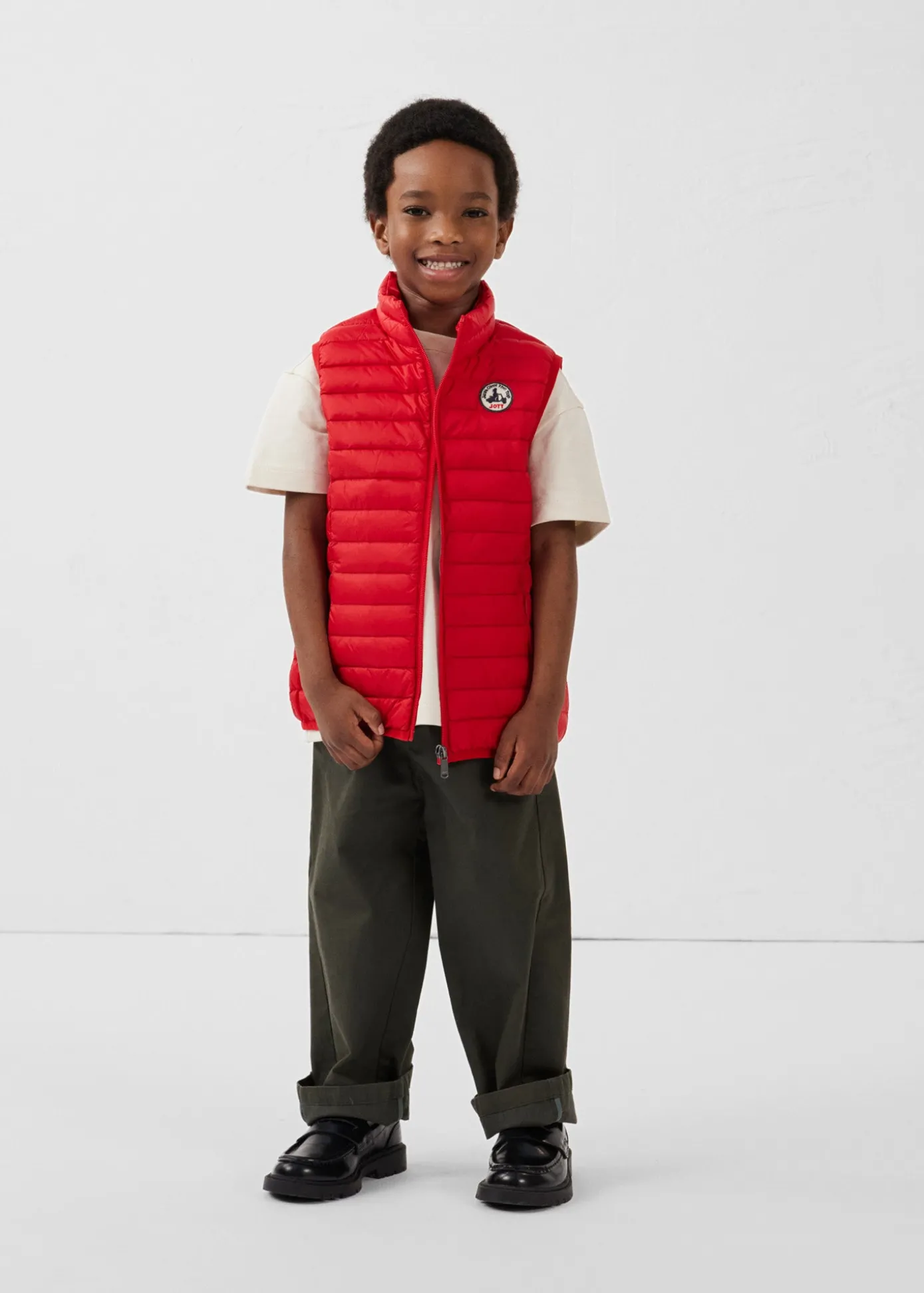 Doudoune sans manches enfant Rouge carmin Zoe