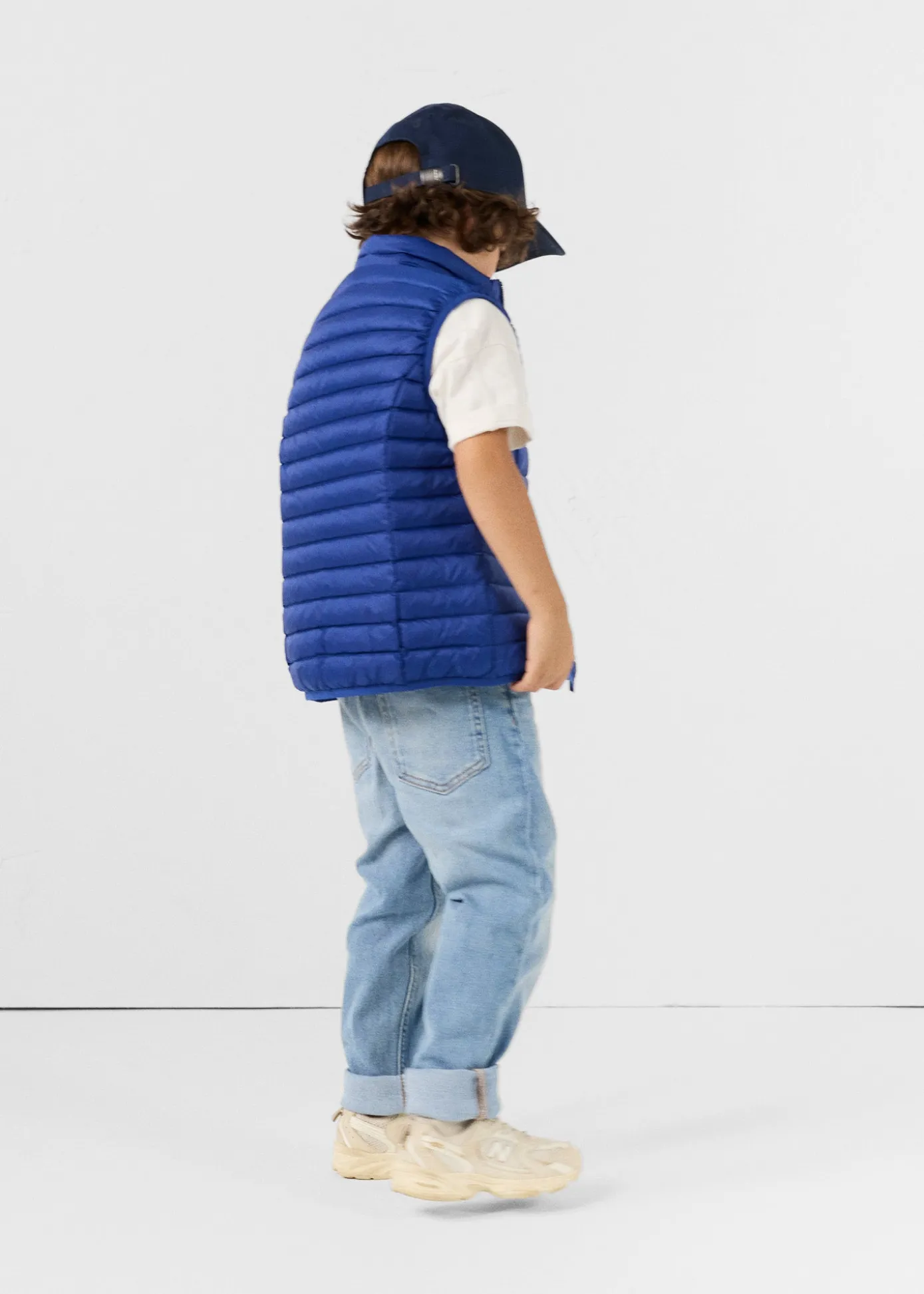 Doudoune sans manches enfant Bleu cobalt Zoe