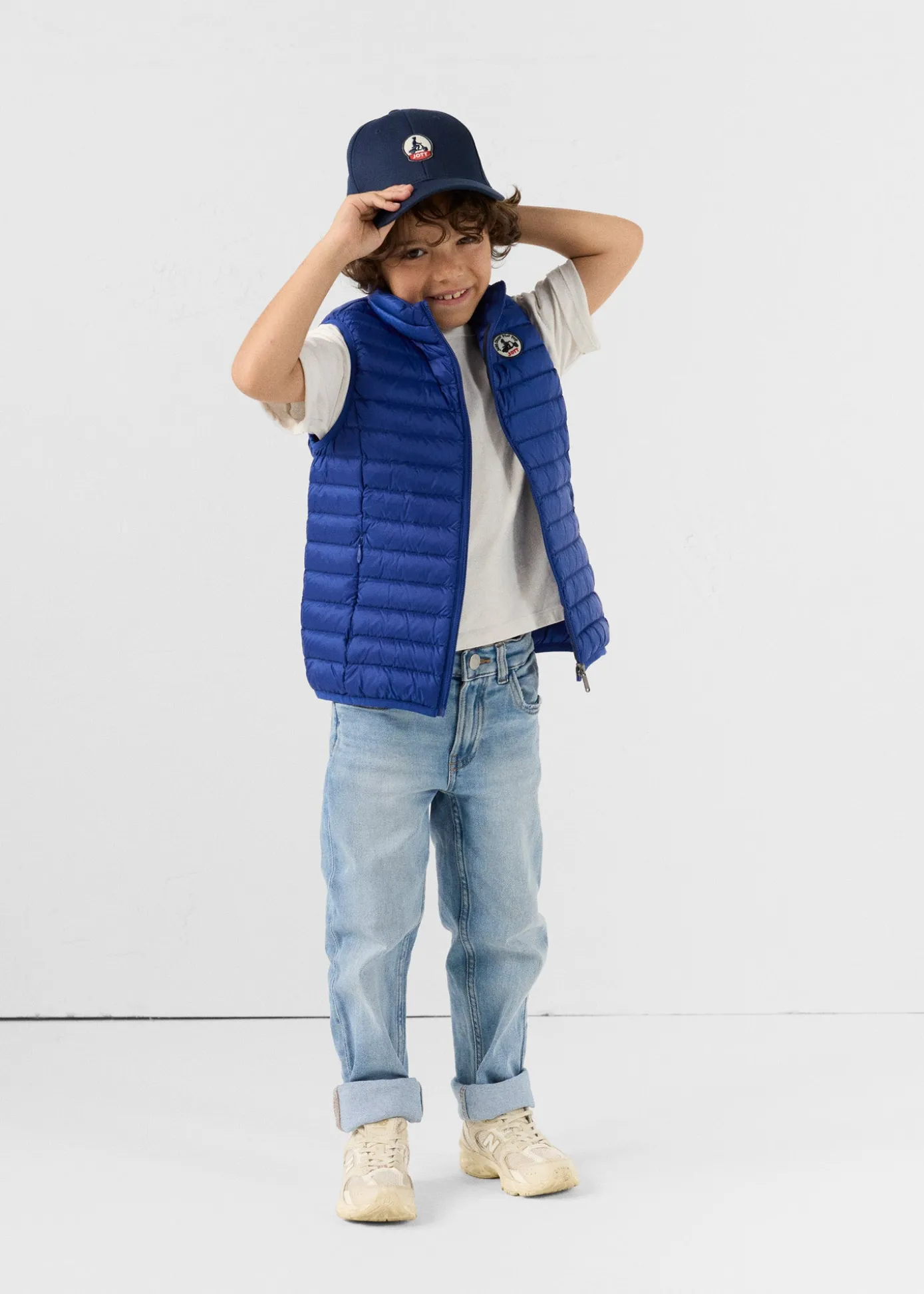 Doudoune sans manches enfant Bleu cobalt Zoe