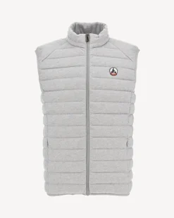 Doudoune sans manches jersey Gris chiné Tom