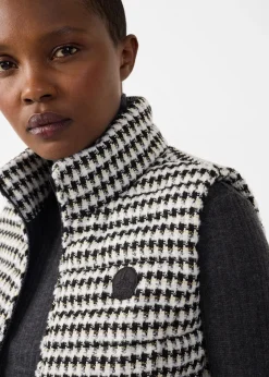 Doudoune sans manches Naturel/noir Salla multico