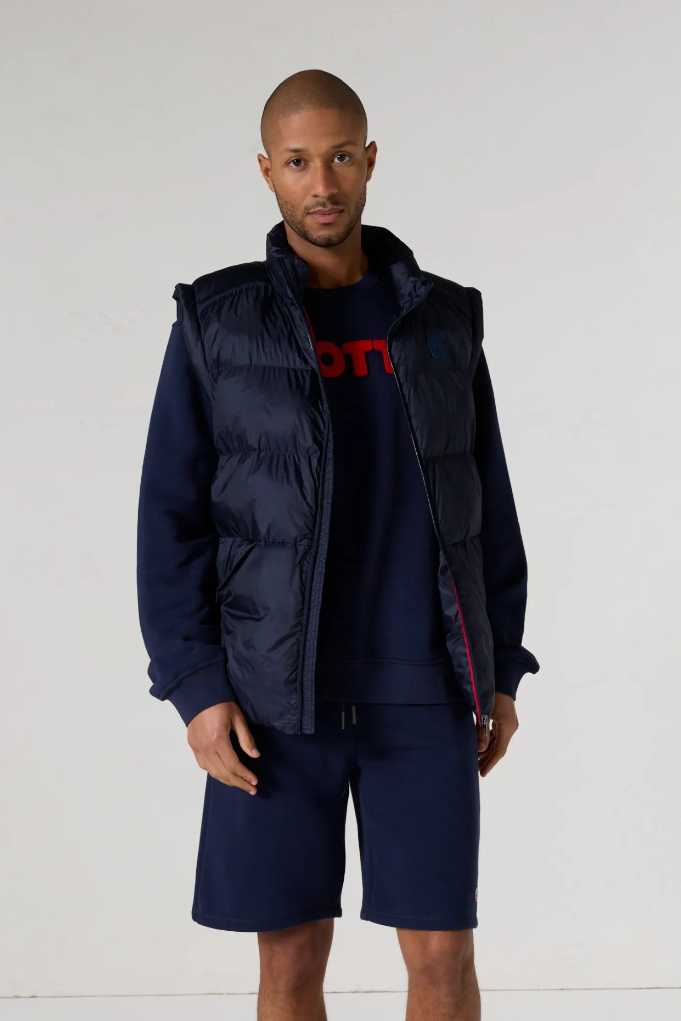 Doudoune sans manches oversize Marine Ezio