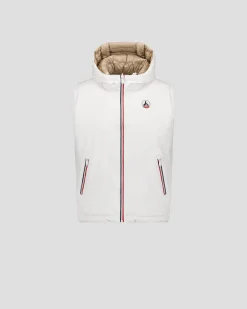 Doudoune sans manches réversible Blanc/Beige Laren