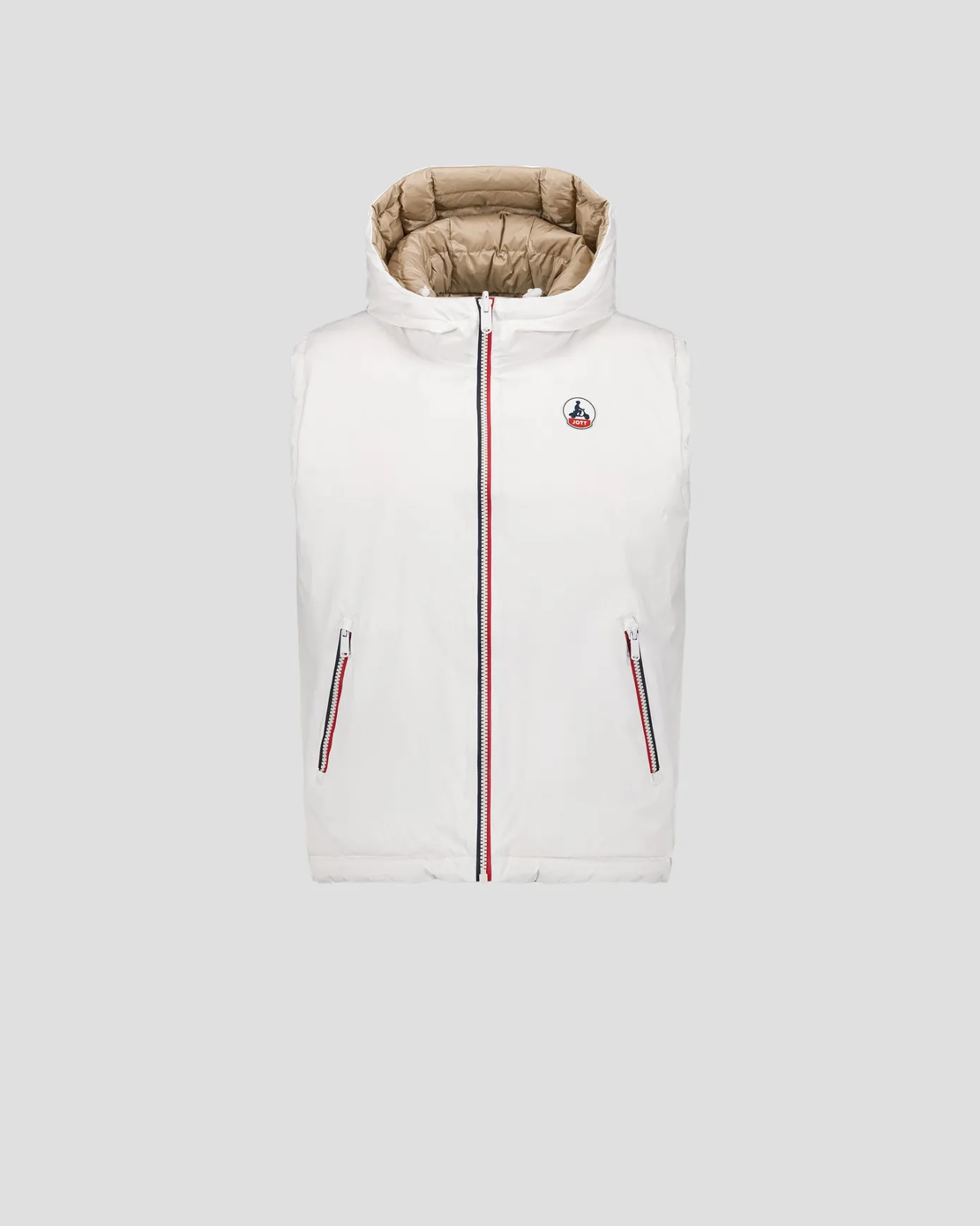 Doudoune sans manches réversible Blanc/Beige Laren