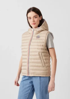 Doudoune sans manches réversible Blanc/Beige Laren