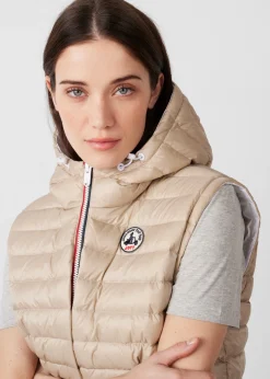 Doudoune sans manches réversible Blanc/Beige Laren