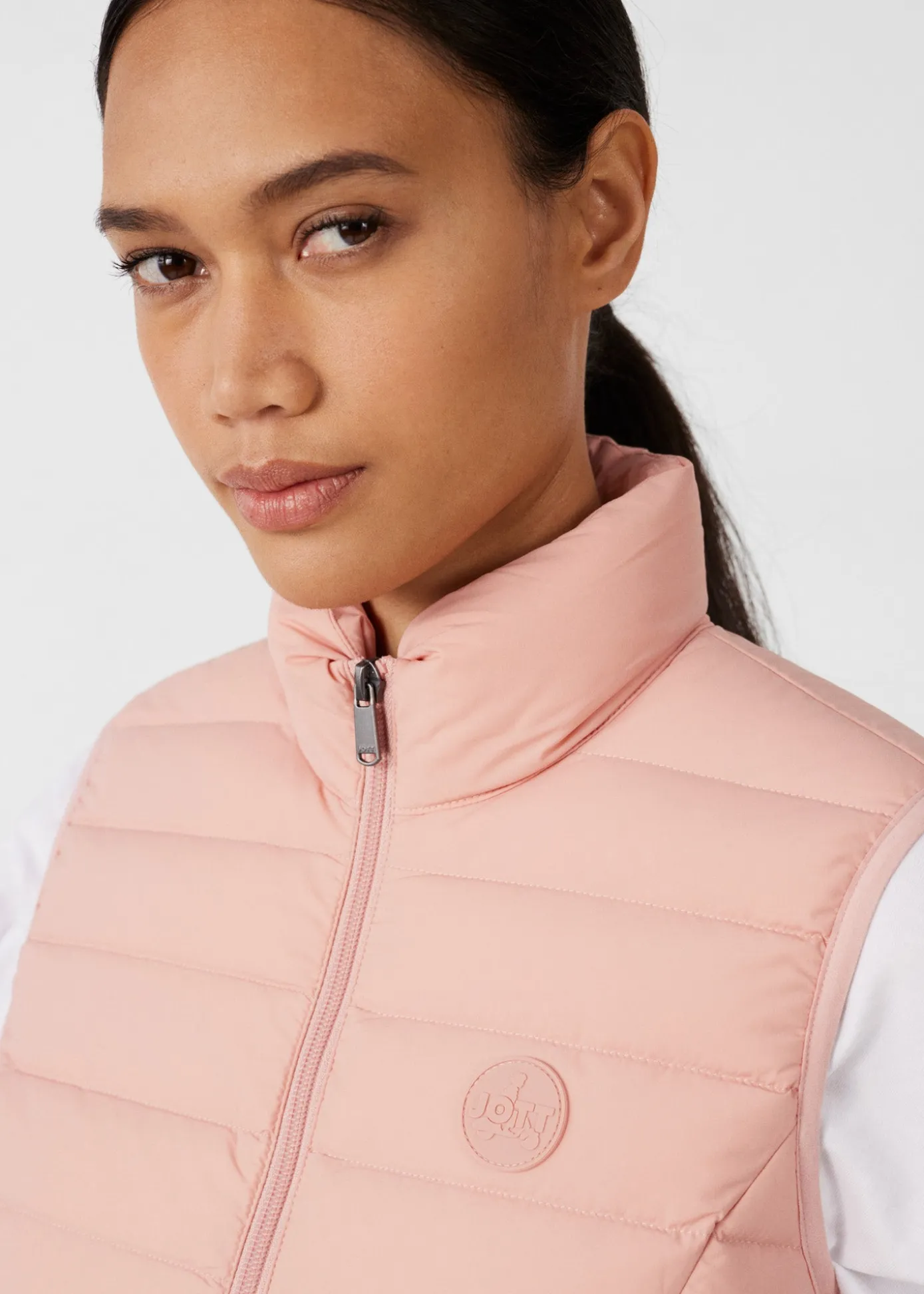 Doudoune sans manches stretch Sable rose Grenada