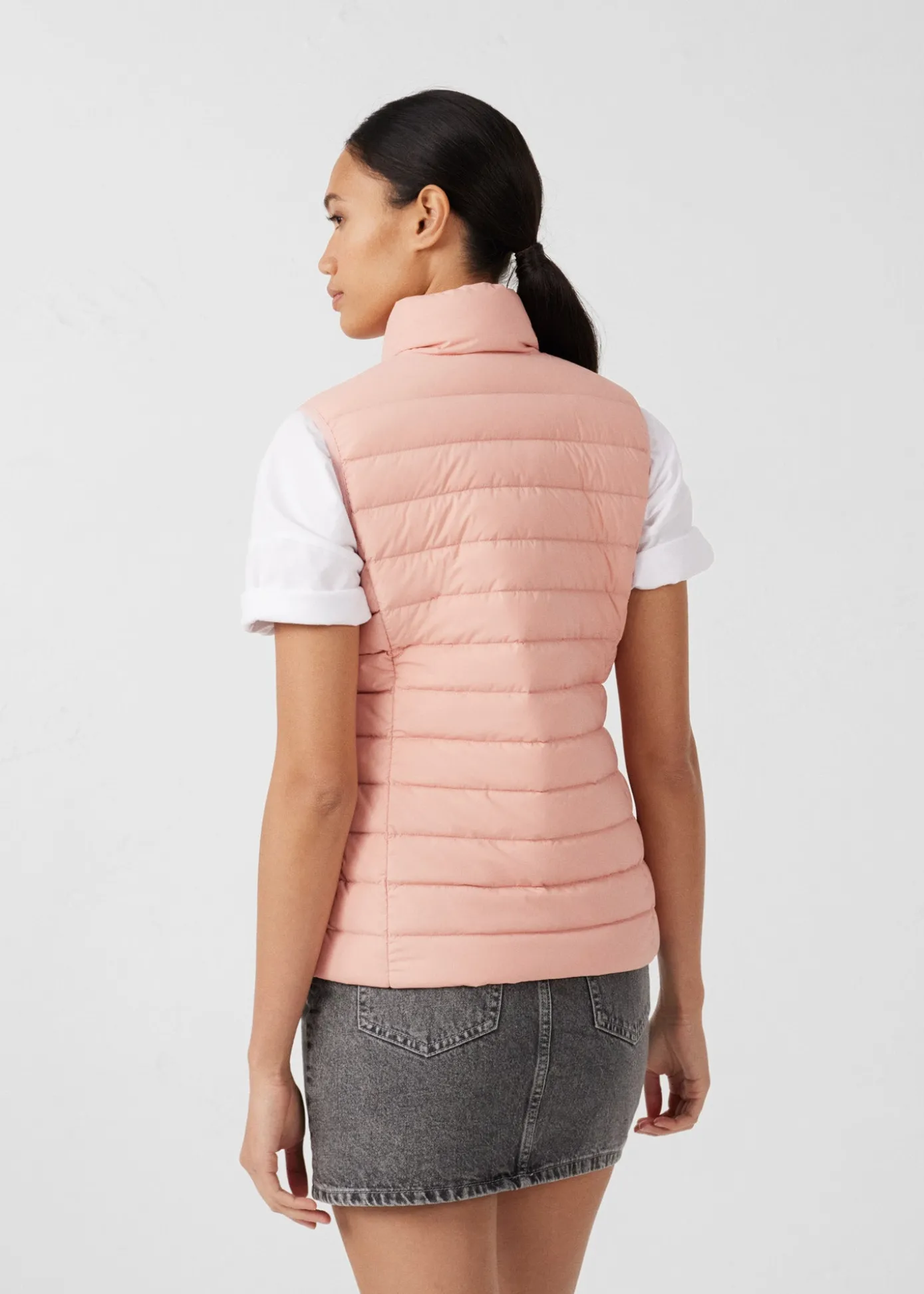 Doudoune sans manches stretch Sable rose Grenada