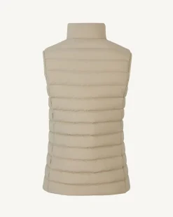 Doudoune sans manches stretch Beige Grenada