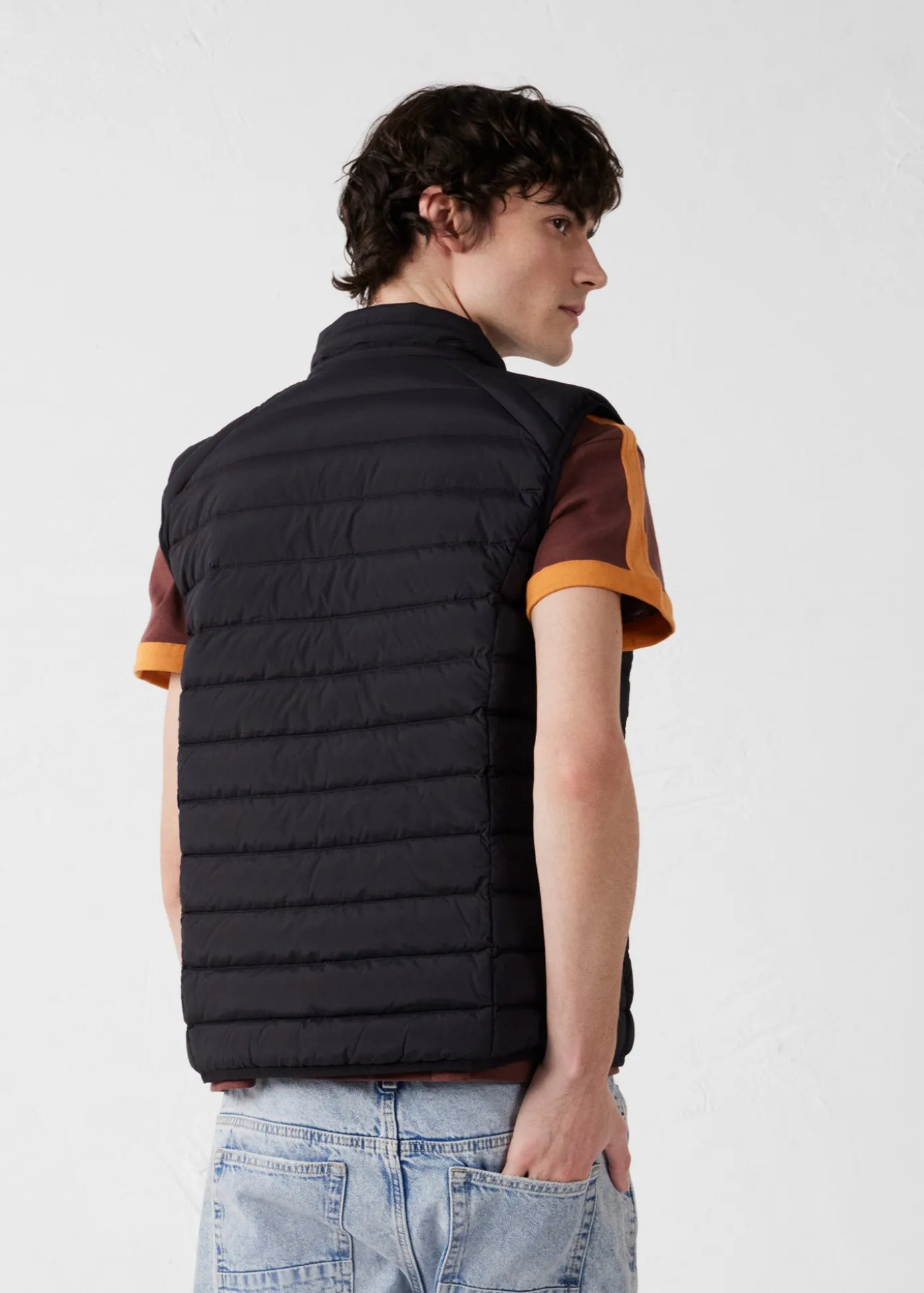 Doudoune sans manches stretch Noir Arafo