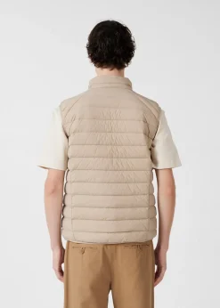 Doudoune sans manches stretch Beige Arafo
