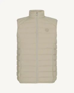 Doudoune sans manches stretch Beige Arafo