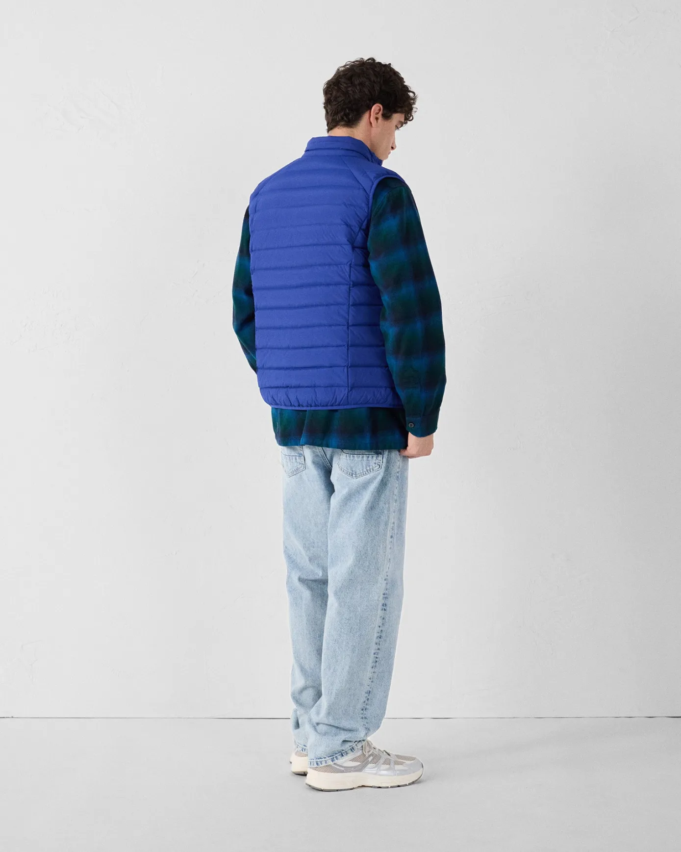Doudoune sans manches stretch Bleu cobalt Arafo