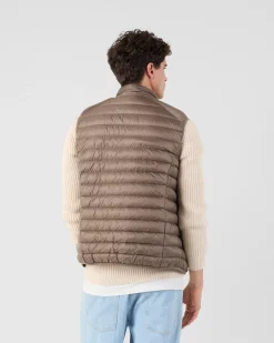 Doudoune sans manches Taupe Tom