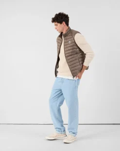 Doudoune sans manches Taupe Tom