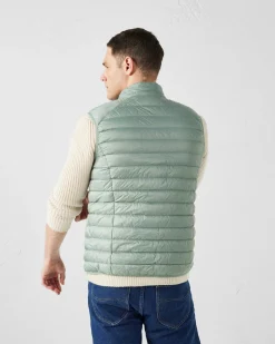 Doudoune sans manches Vert minéral Tom