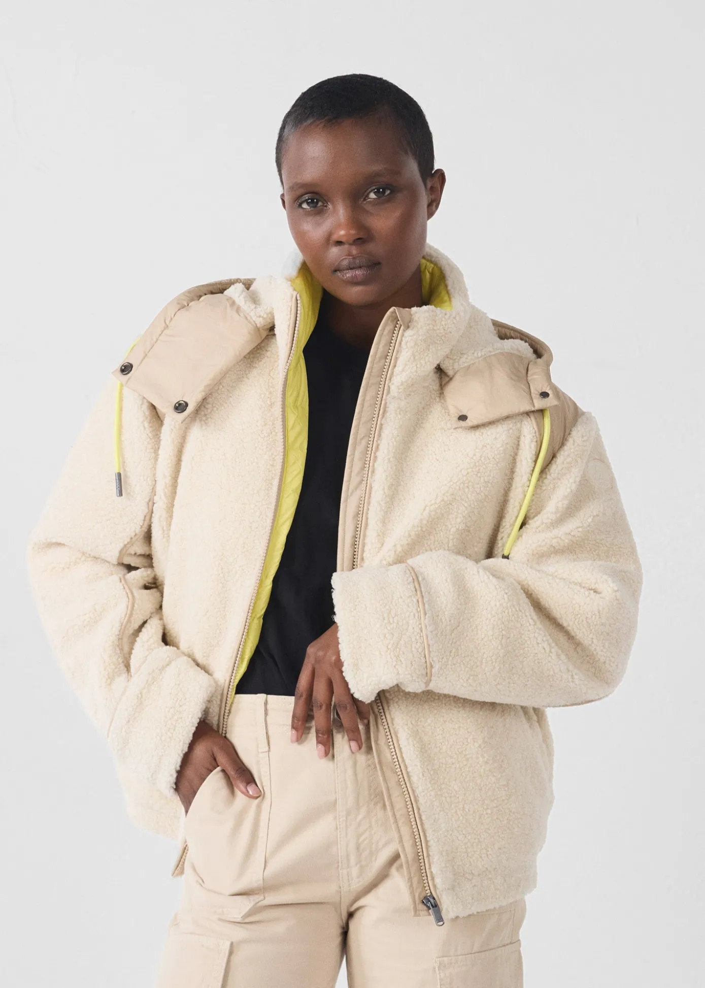 Doudoune sherpa Naturel Ivana