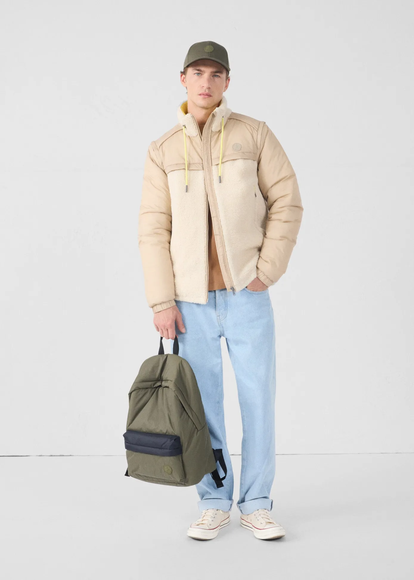 Doudoune sherpa Naturel Oleg