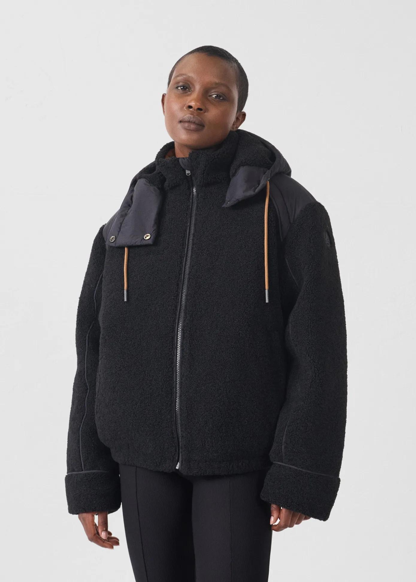 Doudoune sherpa Noir Ivana