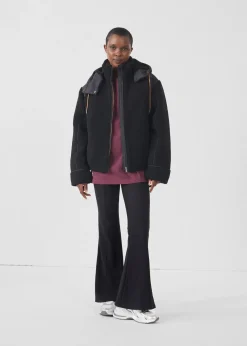 Doudoune sherpa Noir Ivana