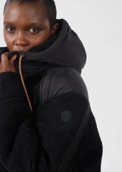 Doudoune sherpa Noir Ivana