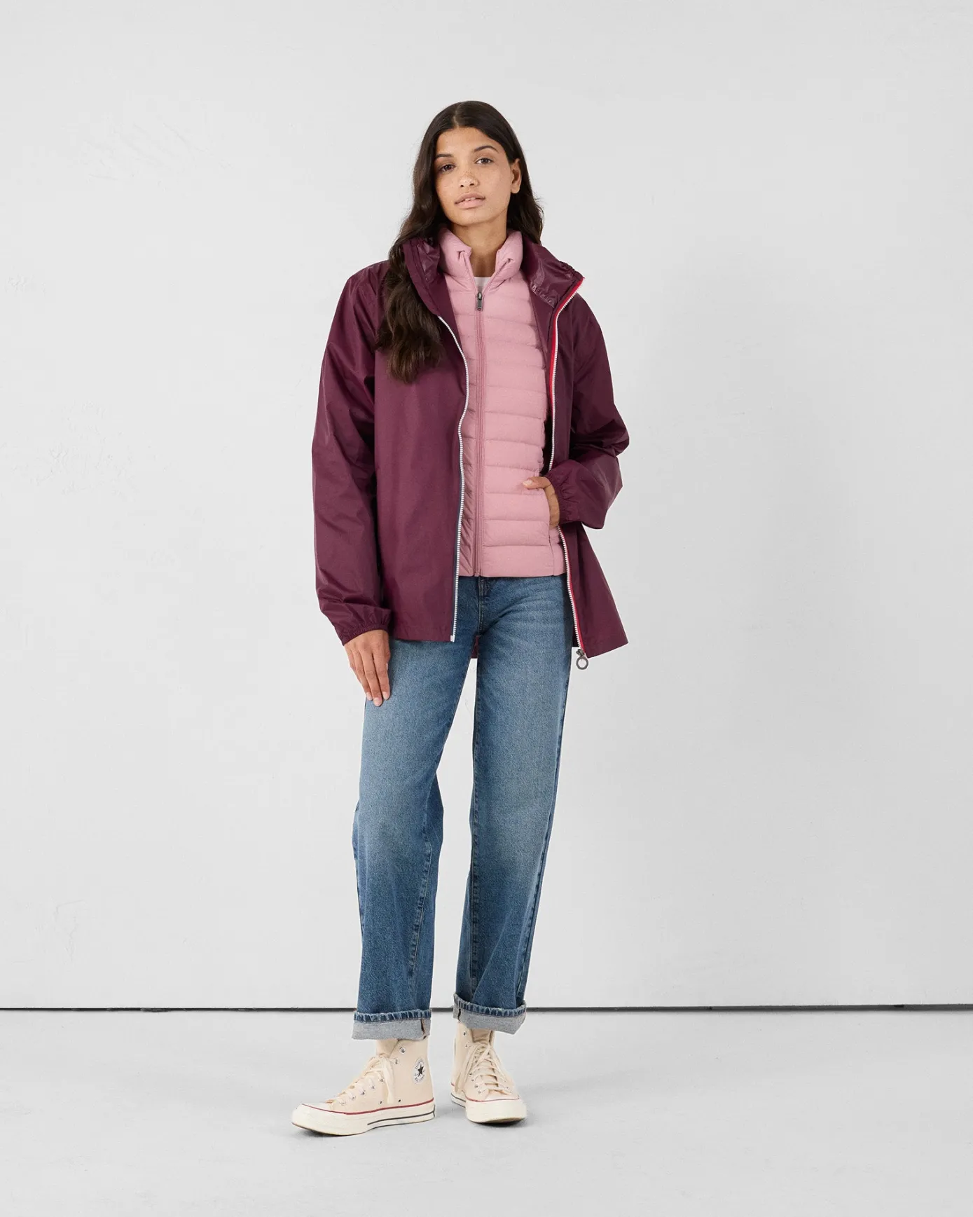 Doudoune stretch légère Rose antique Maia