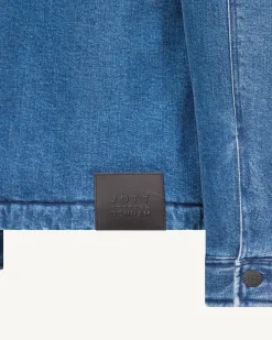 Doudoune surchemise Dark denim jeans Travail Worker JOTT x DENHAM