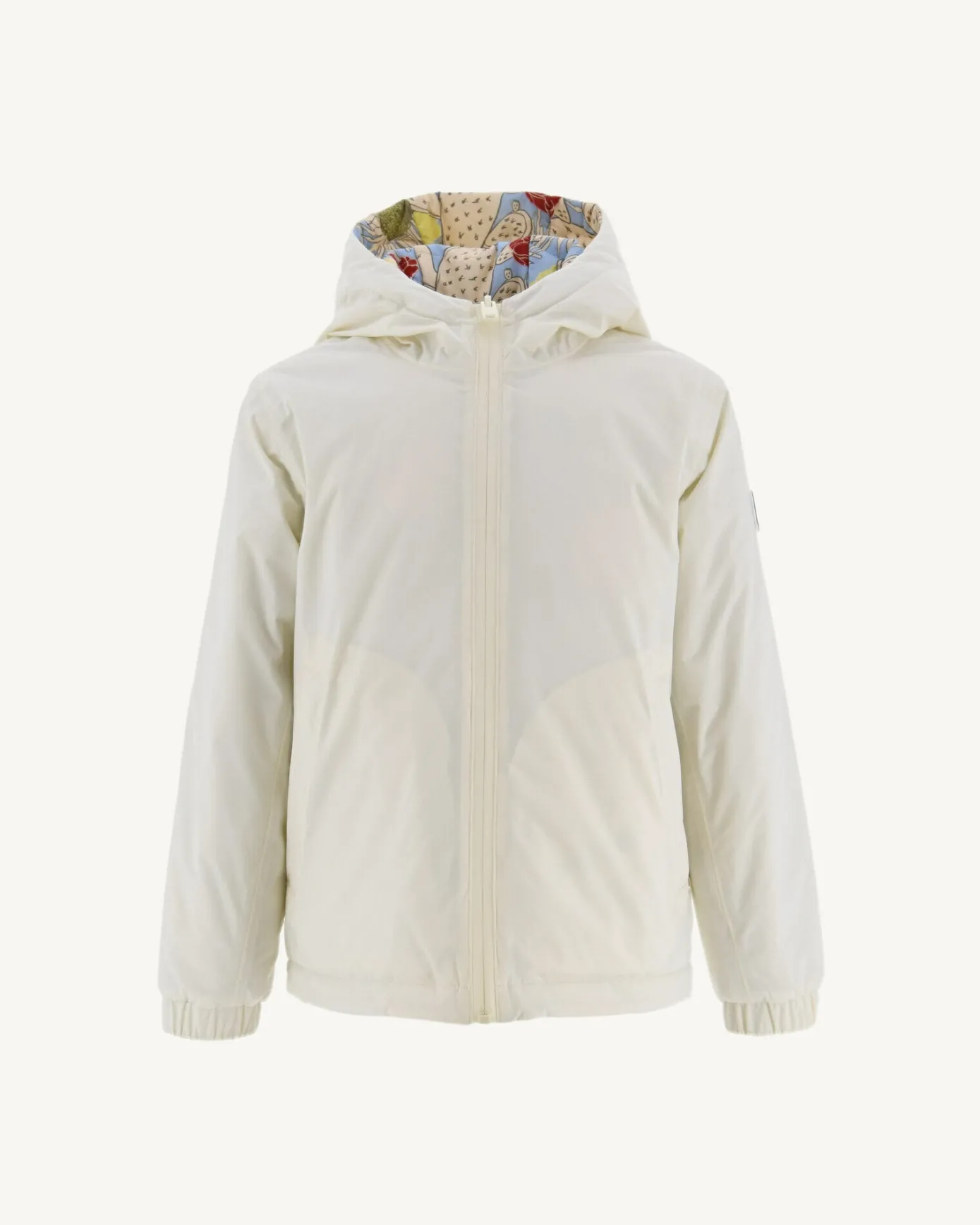 Doudoune Ultralight réversible à capuche Ecru/Bohemian bleu enfant Rosso