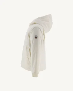 Doudoune Ultralight réversible à capuche Ecru/Bohemian bleu enfant Rosso