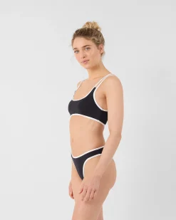 Haut de maillot de bain brassière Noir Maeva top