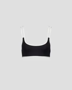 Haut de maillot de bain brassière Noir Maeva top