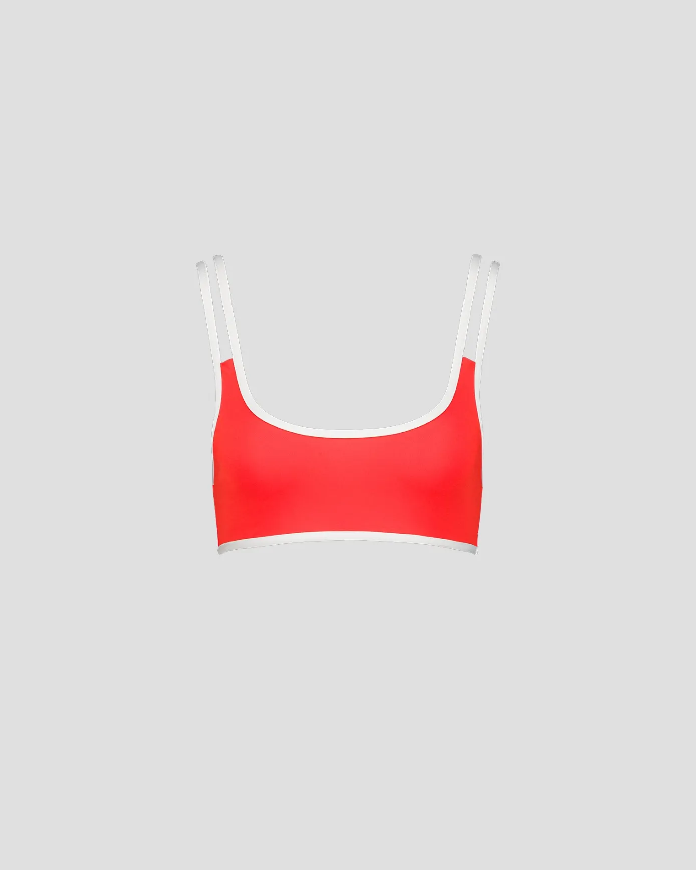 Haut de maillot de bain brassière Rouge feu Maeva top