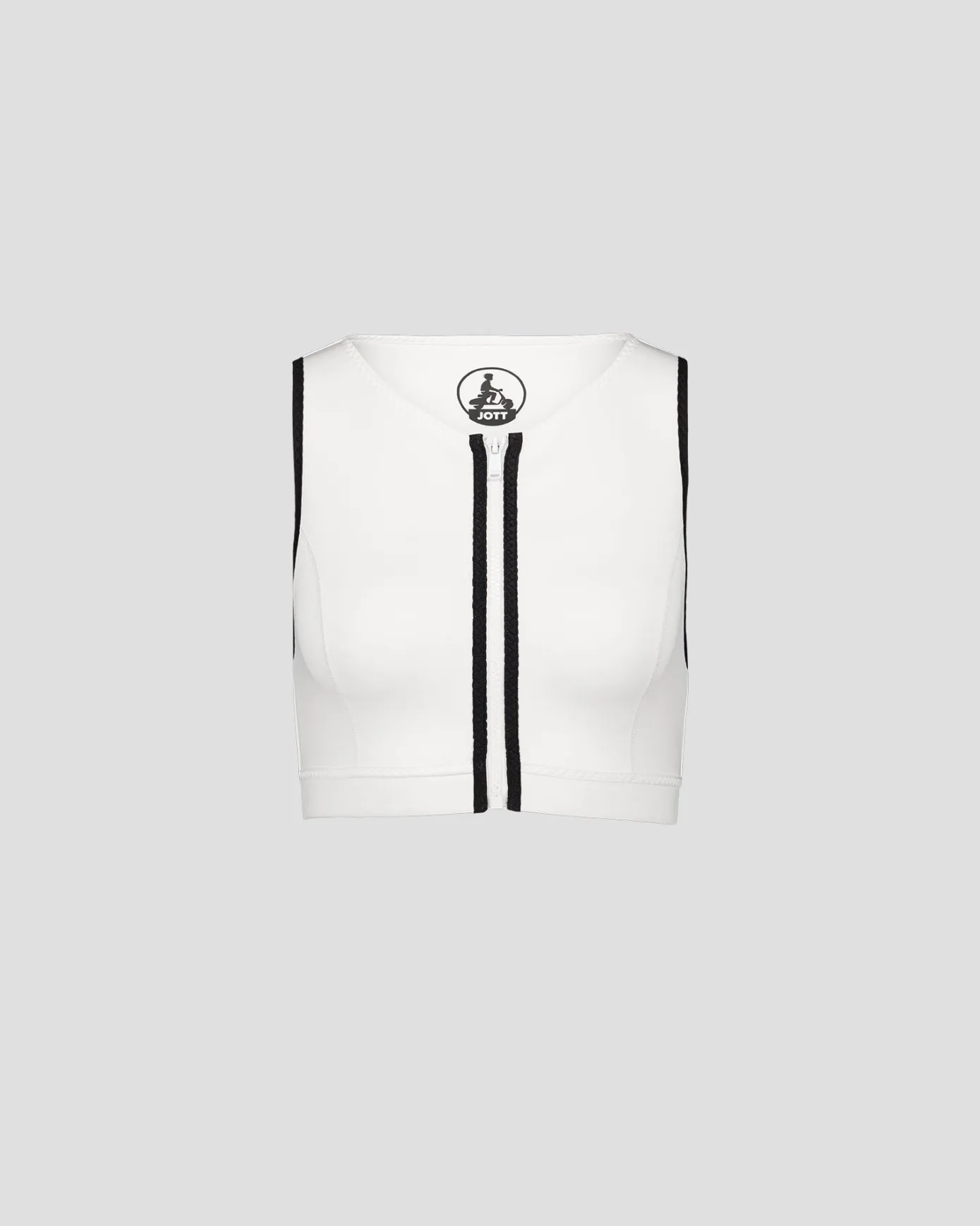Haut de maillot de bain en néoprène Blanc Jisoo top