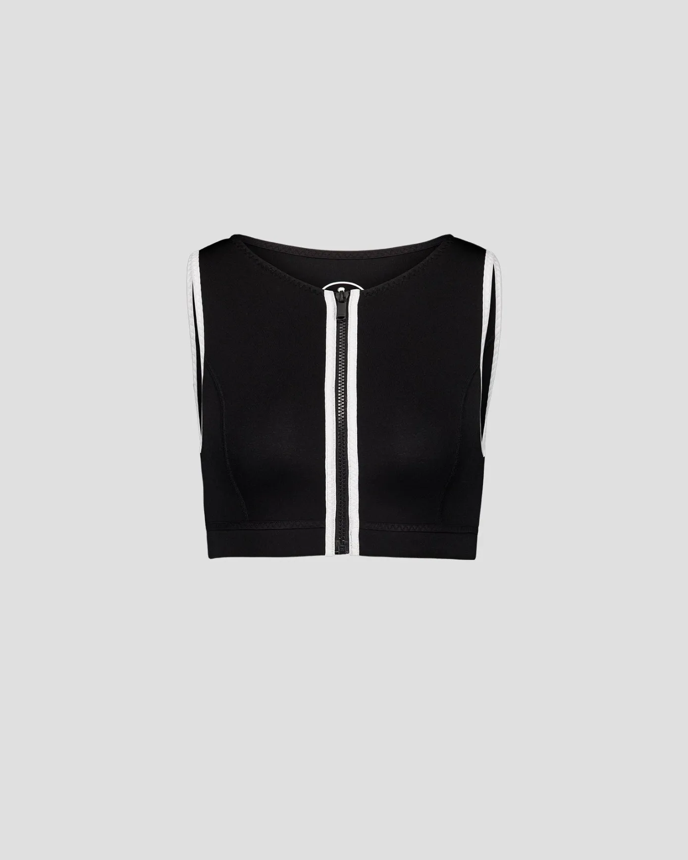 Haut de maillot de bain en néoprène Noir Jisoo top