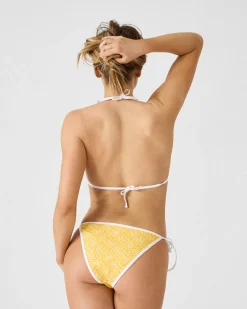Haut de maillot de bain triangle Mono tournesol Maddie monogram top