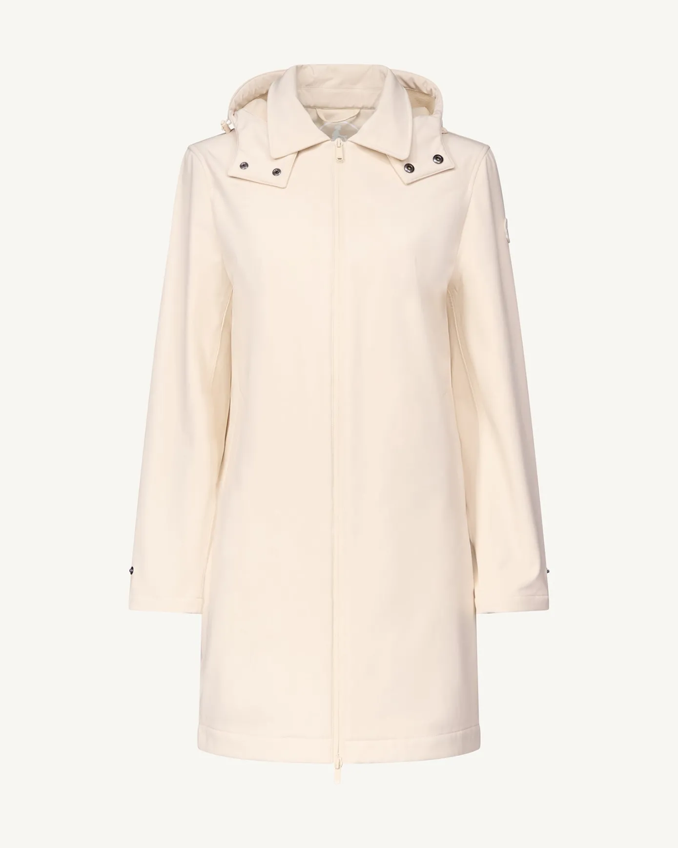 Imperméable à capuche amovible Ivoire Corinthe 2.0