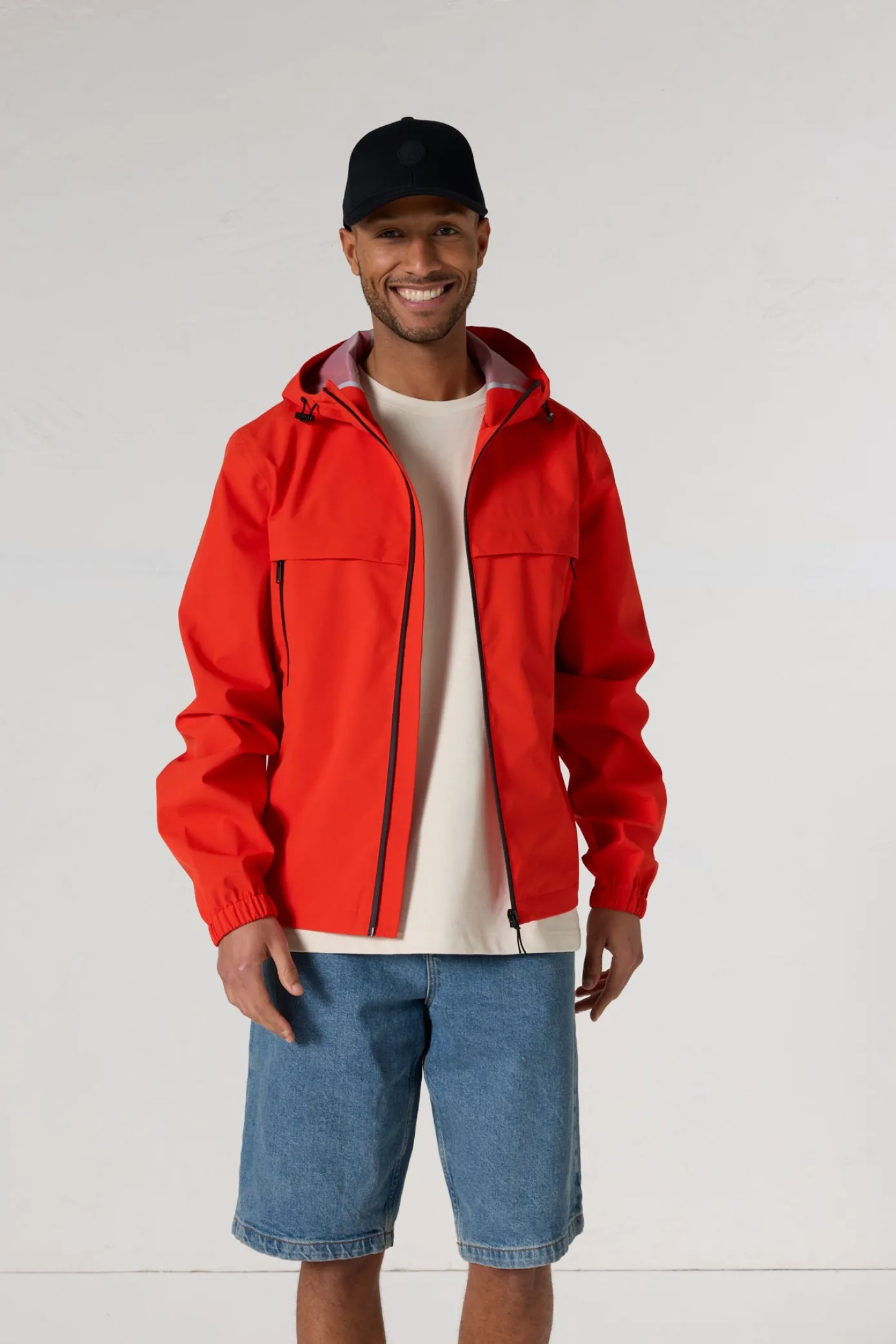 Imperméable à capuche Coquelicot Noste