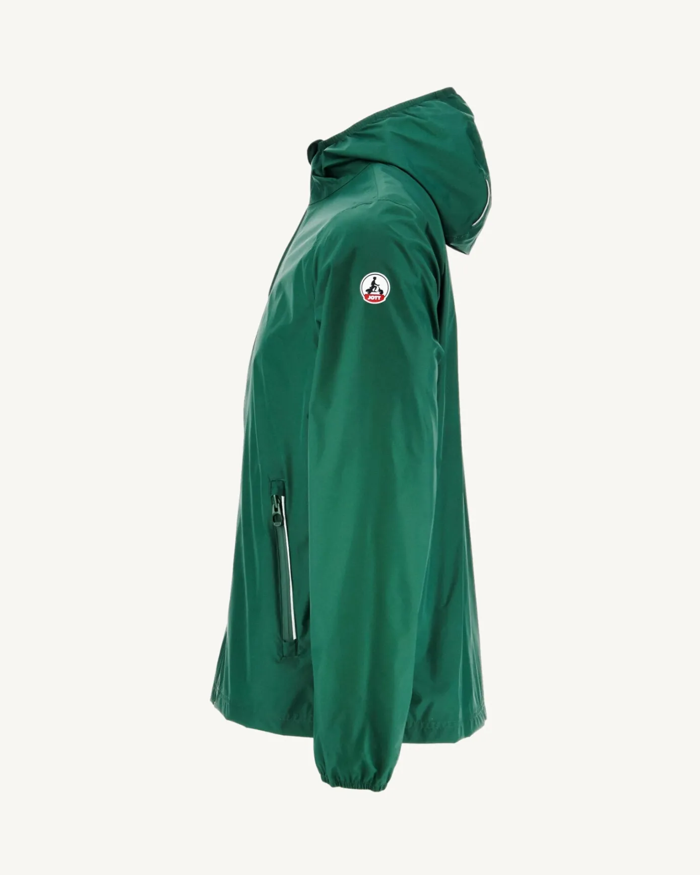 Imperméable à capuche paquetable Vert foncé Manille