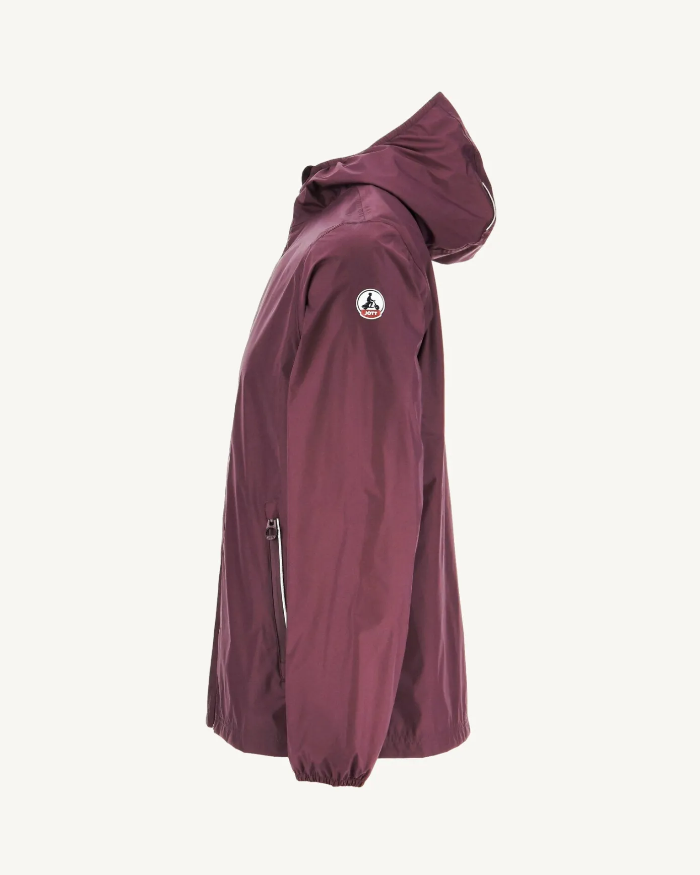 Imperméable à capuche paquetable Aubergine Manille
