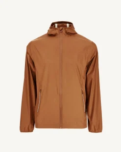 Imperméable à capuche paquetable Caramel Manille