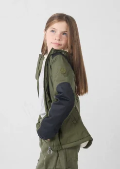 Imperméable enfant à capuche sherpa Army Lag sherpa