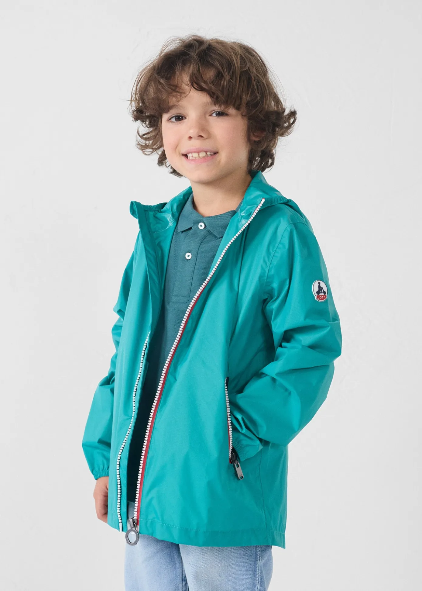 Imperméable enfant paquetable Vert persan Corrie