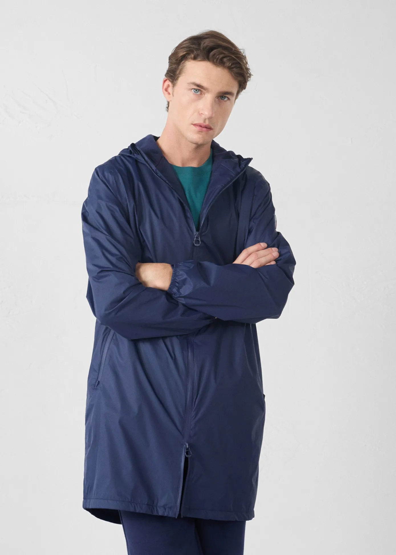 Imperméable long doublé polaire Marine Oban Polar