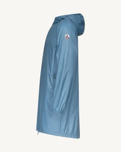 Imperméable long doublé polaire Bleu délavé Oban Polar