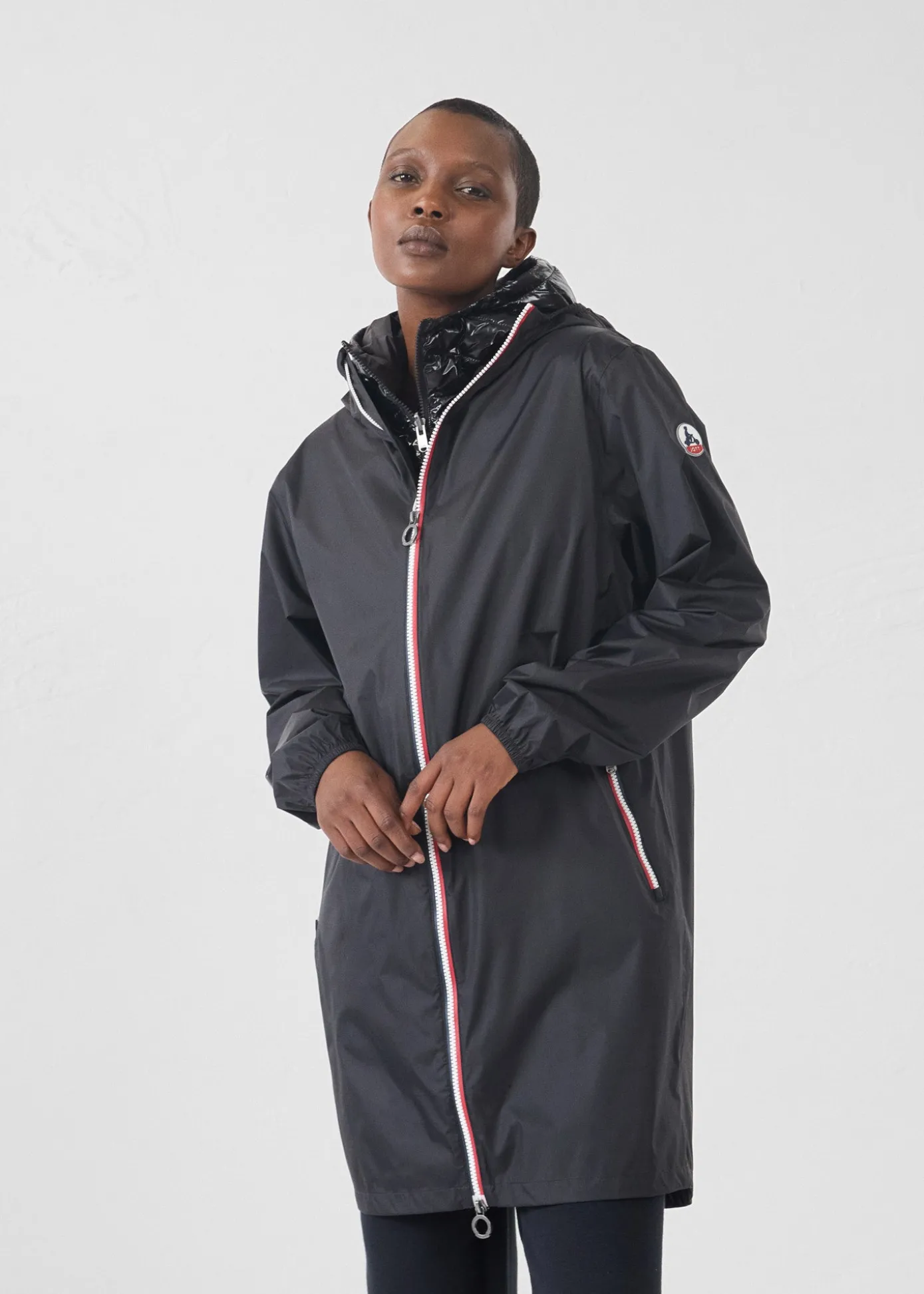 Imperméable long Noir Skye