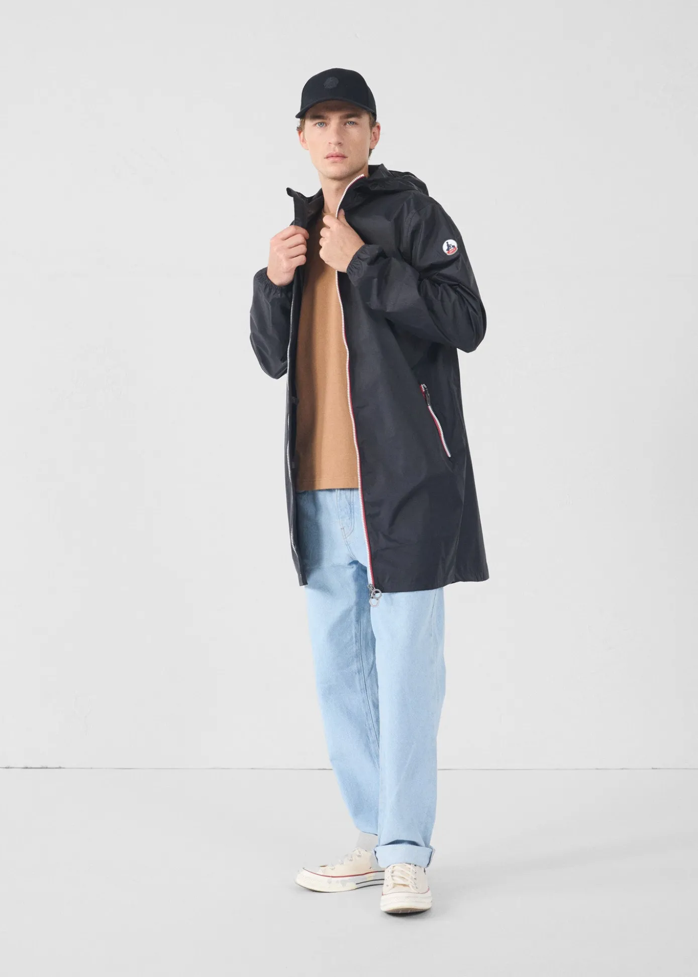 Imperméable long Noir Skye