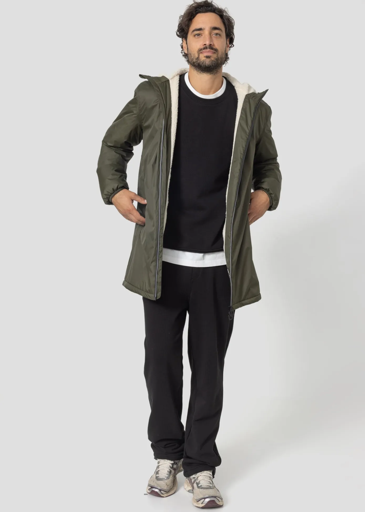Imperméable Mixte doublé Army foncé Glen sherpa