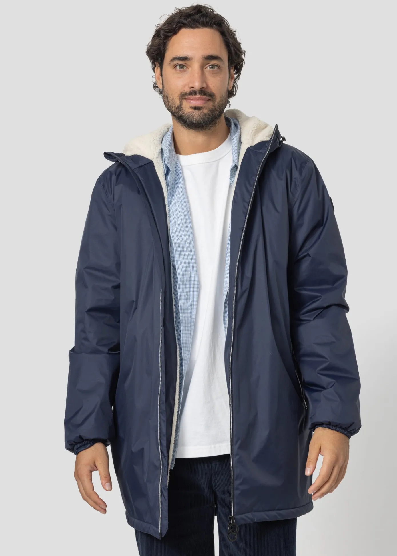 Imperméable Mixte doublé Bleu nuit Glen sherpa