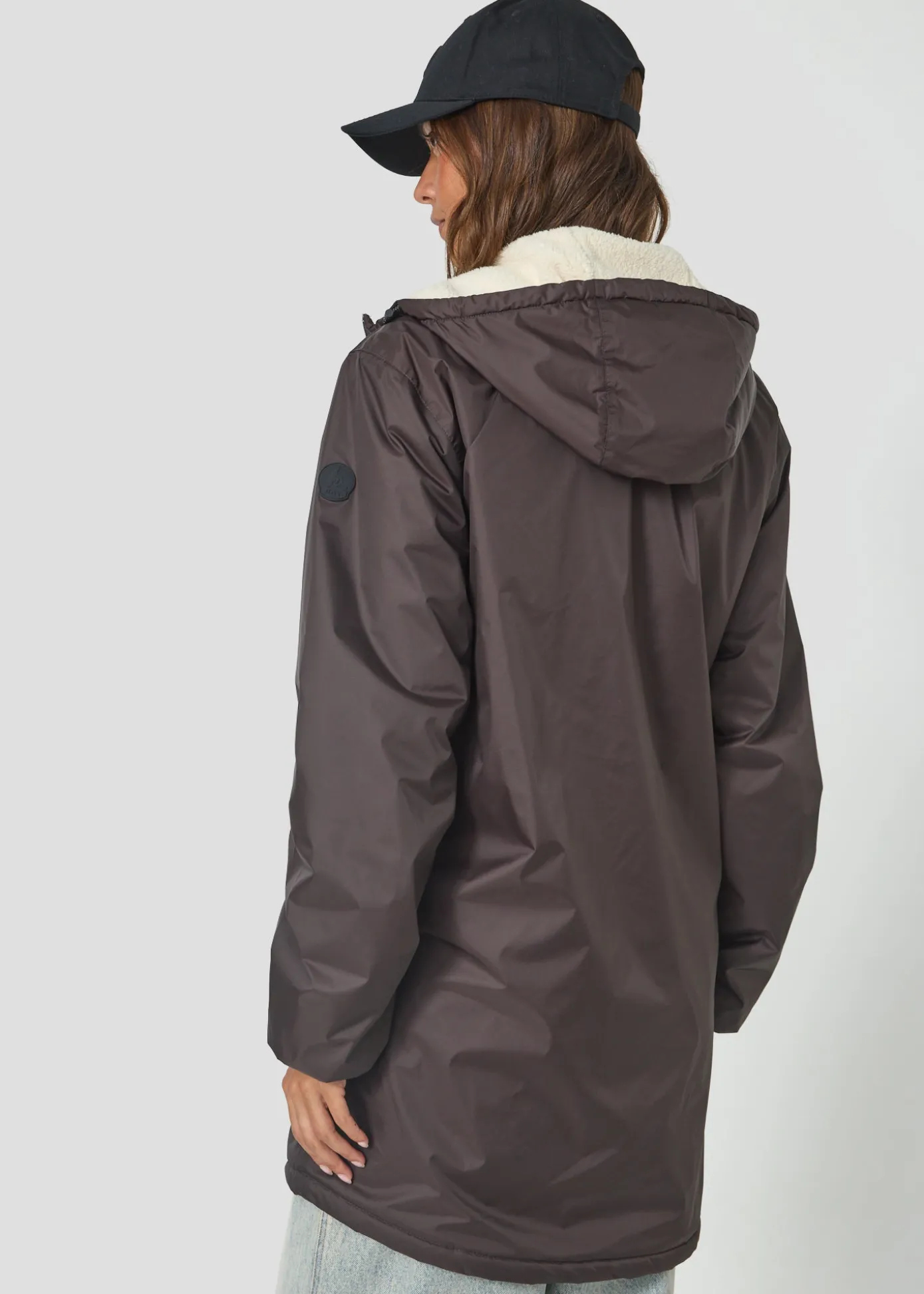 Imperméable Mixte doublé Café noir Glen sherpa
